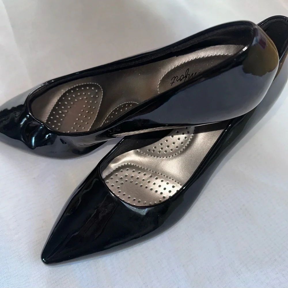 Dexflex Comfort Black Patent Heels size 9 #4